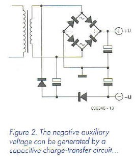 Figure2. The negative auxiliary voltage can be generated by a capacitive change
