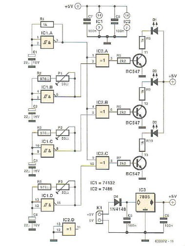 Figure1, circuit diagram of the beat-frequency oscillator