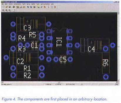 Figure4, the components are first placed in an arbitrary location