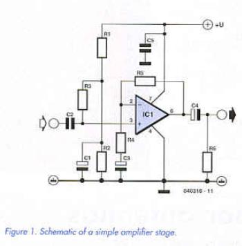 Figure 1. Schematic of a simple amplifier stage