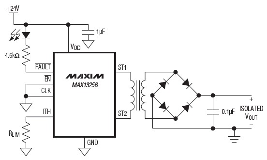The typical operating circuit of MAX13256