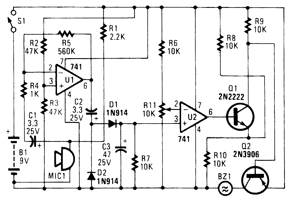 AUDIO_ALARM Alarm_Control Control_Circuit Circuit Diagram