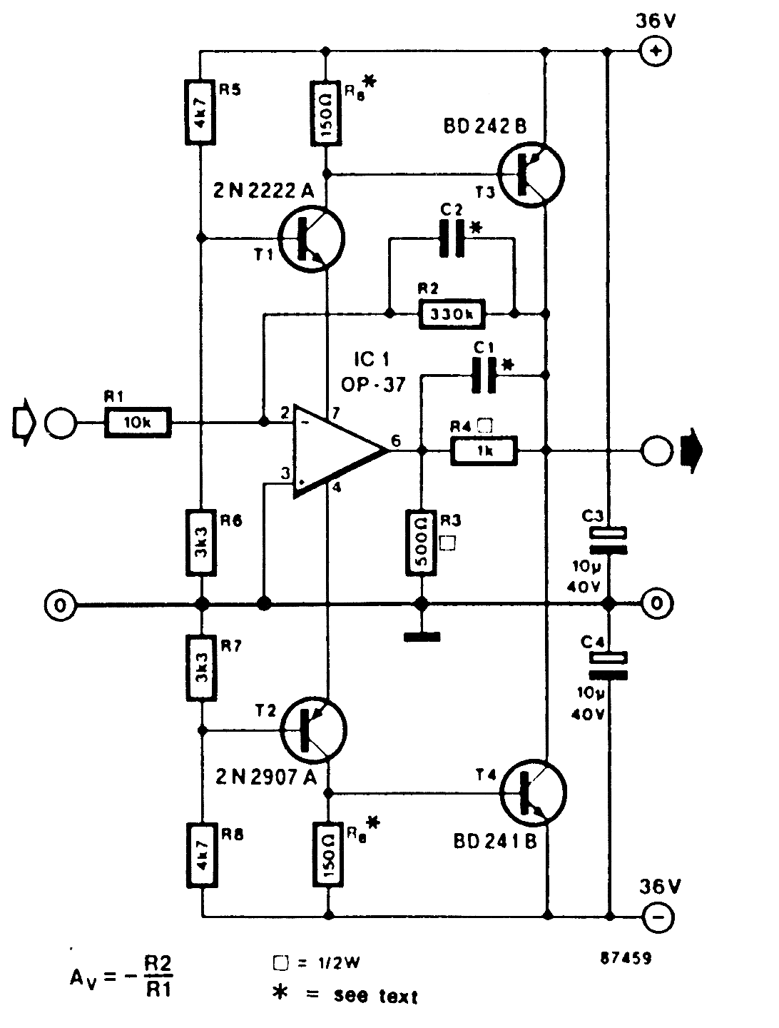 AUDIO_LINE_DRIVER Electrical_Equipment_Circuit Circuit Diagram