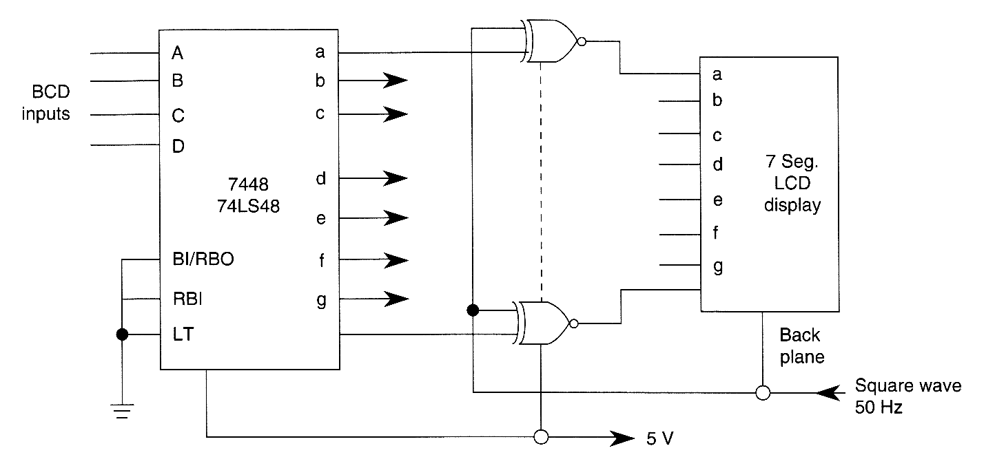 7 segment lcd display driver ic