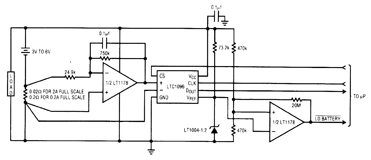 0_2_A_BATTERY_CURRENT_MONITOR_WITH_DIGITAL_OUTPUT Measuring_and_Test_Circuit Circuit Diagram