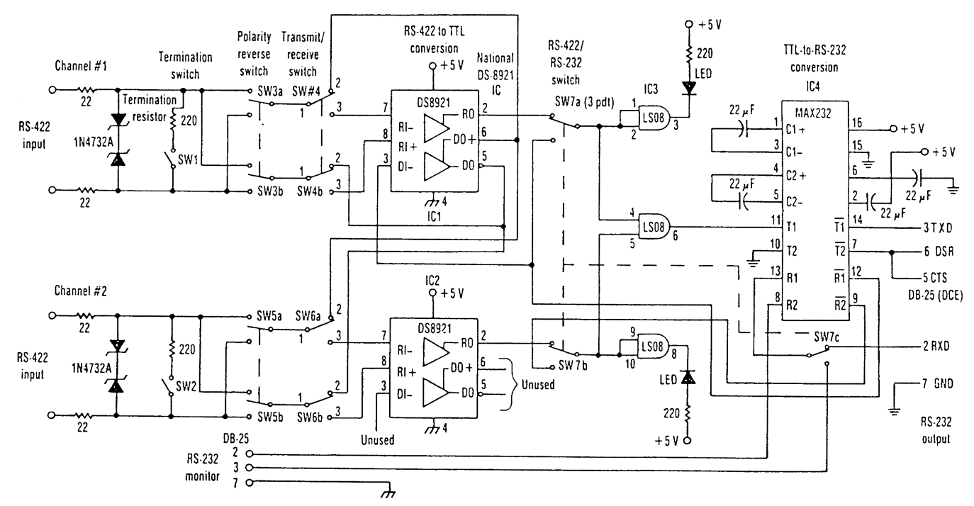 32 Rs422 To Rs232 Converter Circuit Diagram - Wiring ...