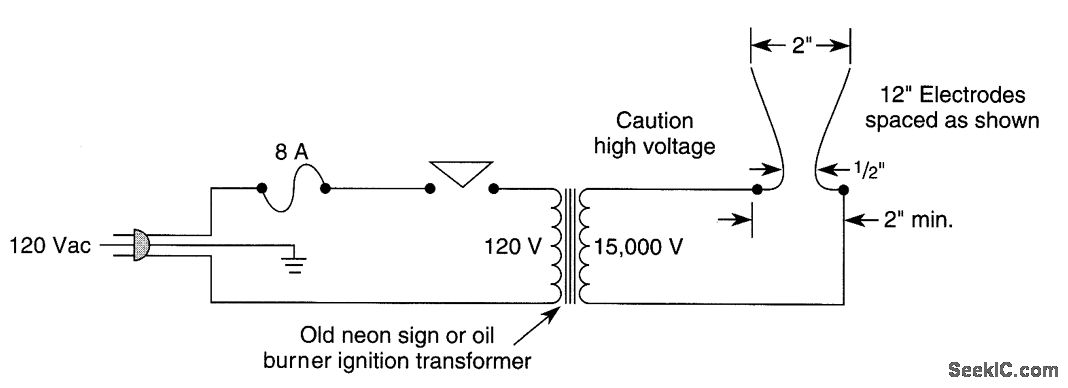 JACOB’s_LADDER - Analog_Circuit - Basic_Circuit - Circuit Diagram