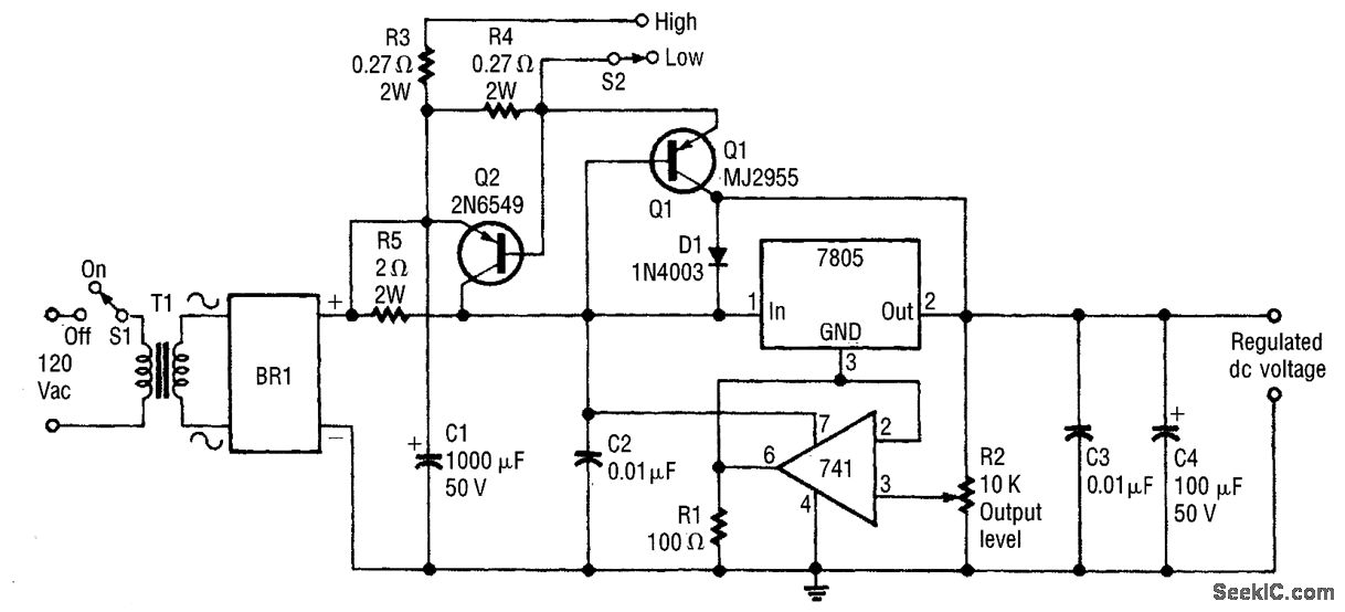 5_A_CONSTANT_VOLTAGE_SUPPLY Power_Supply_Circuit Circuit Diagram