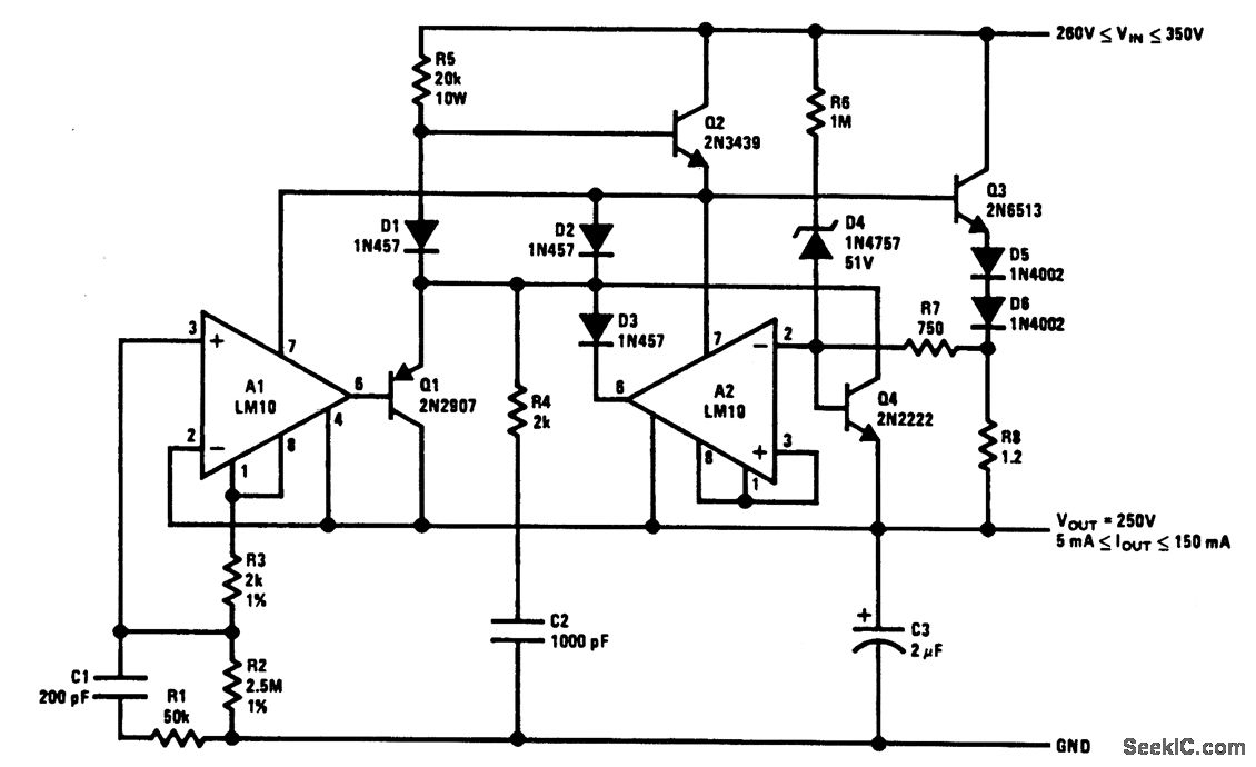 Foldback Current Limiting Circuit