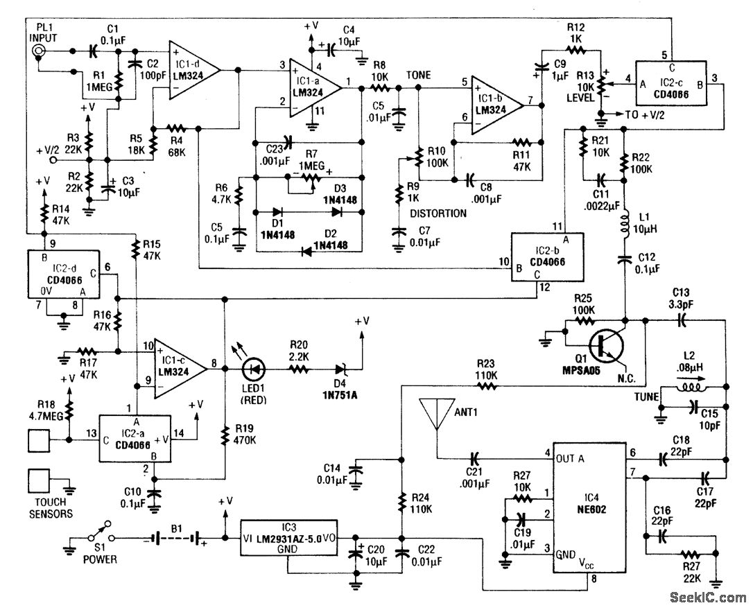WIRELESS_GUITAR_TRANSMITTER Analog_Circuit Basic_Circuit Circuit