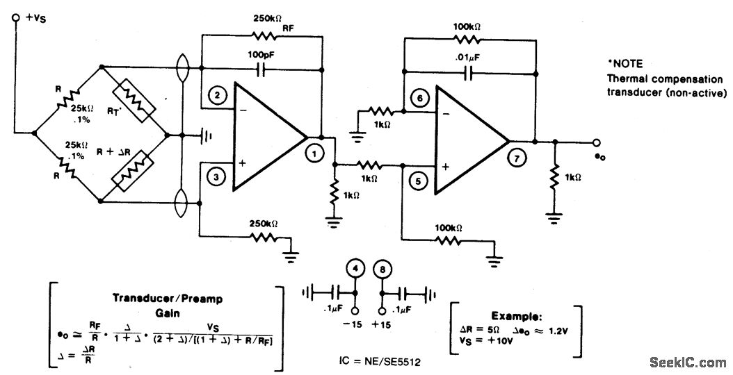 BRIDGE_TRANSDUCER_AMPLIFIER Amplifier_Circuit Circuit Diagram