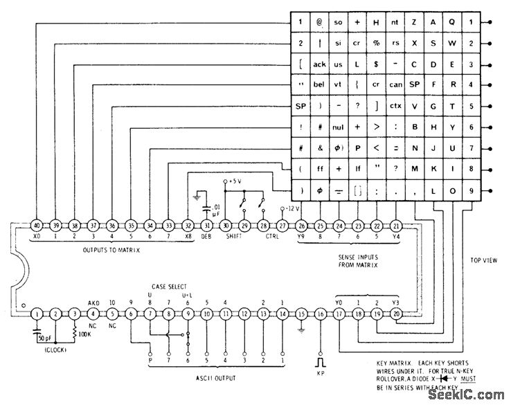 Scanning Keyboard Encoder - Control Circuit