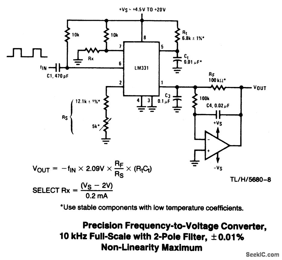 FREQUENCY_TO_VOLTAGE_CONVERTERS Circuit Diagram