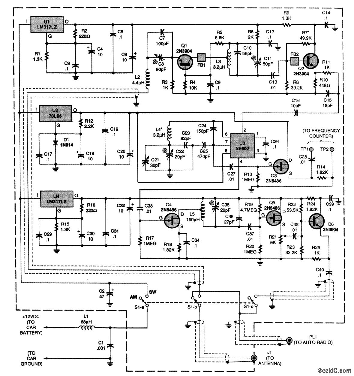 31_m_SW_CONVERTER_FOR_AUTO_RADIOS - Basic_Circuit - Circuit Diagram