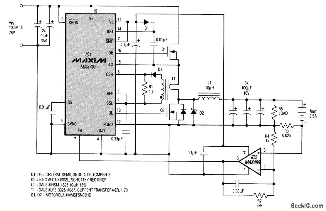 25_A_BATTERY_CHARGER - Basic_Circuit - Circuit Diagram - SeekIC.com