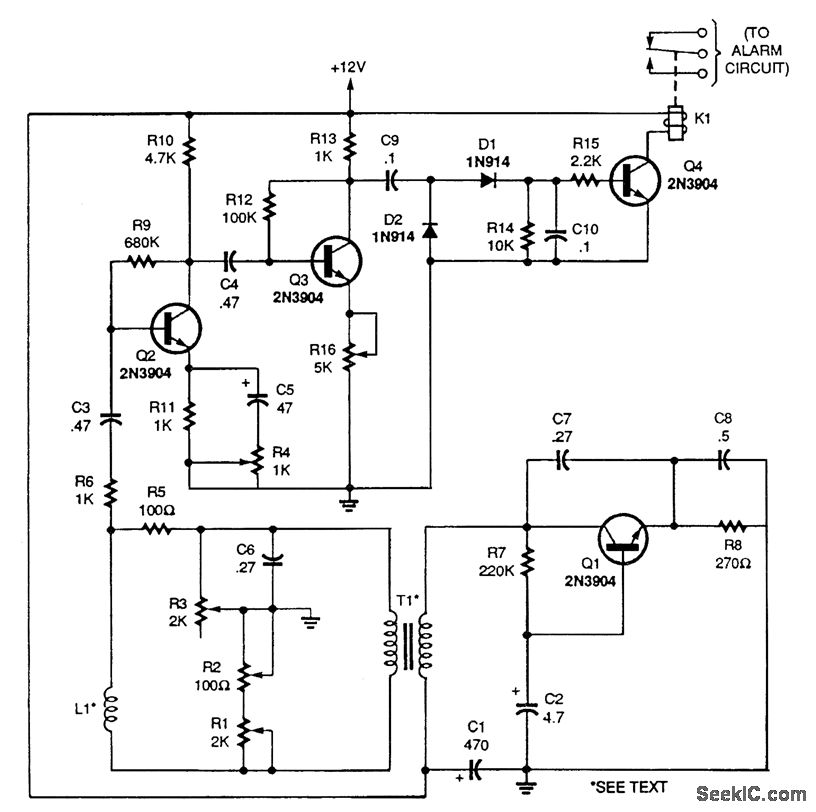CAR_PRESENCE_DETECTOR Measuring_and_Test_Circuit Circuit Diagram