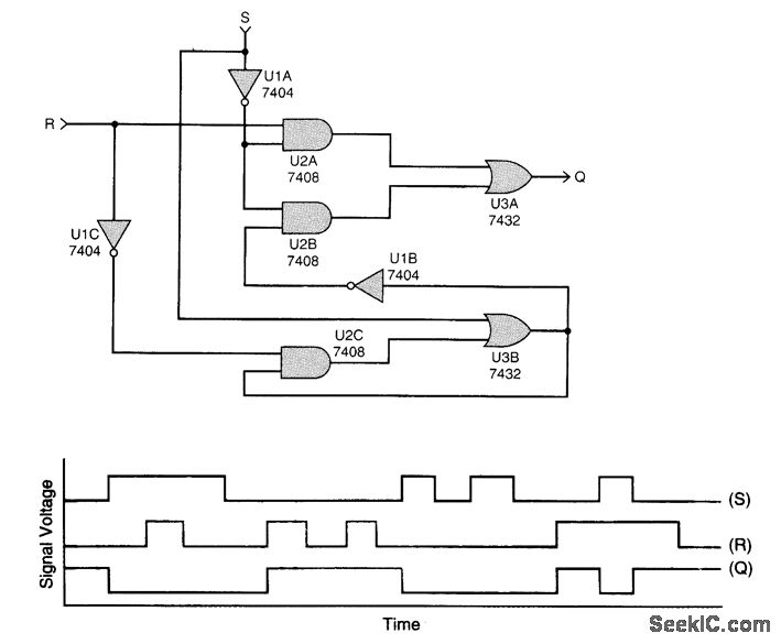 DIGITAL_LATCH_WITH_SAFETY_RESET_FEATURE Digital_Circuit Basic_Circuit Circuit Diagram