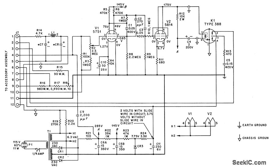 FLOWMETER_FREQUENCY_CONVERTER Signal_Processing Circuit Diagram