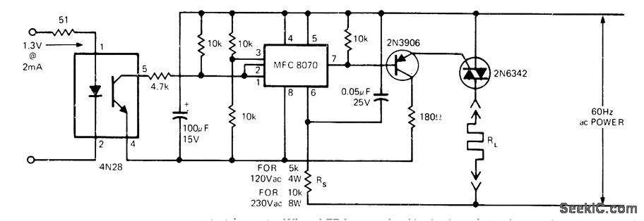 Zerocross Driving Circuit Basiccircuit Circuit Diagram Seekic