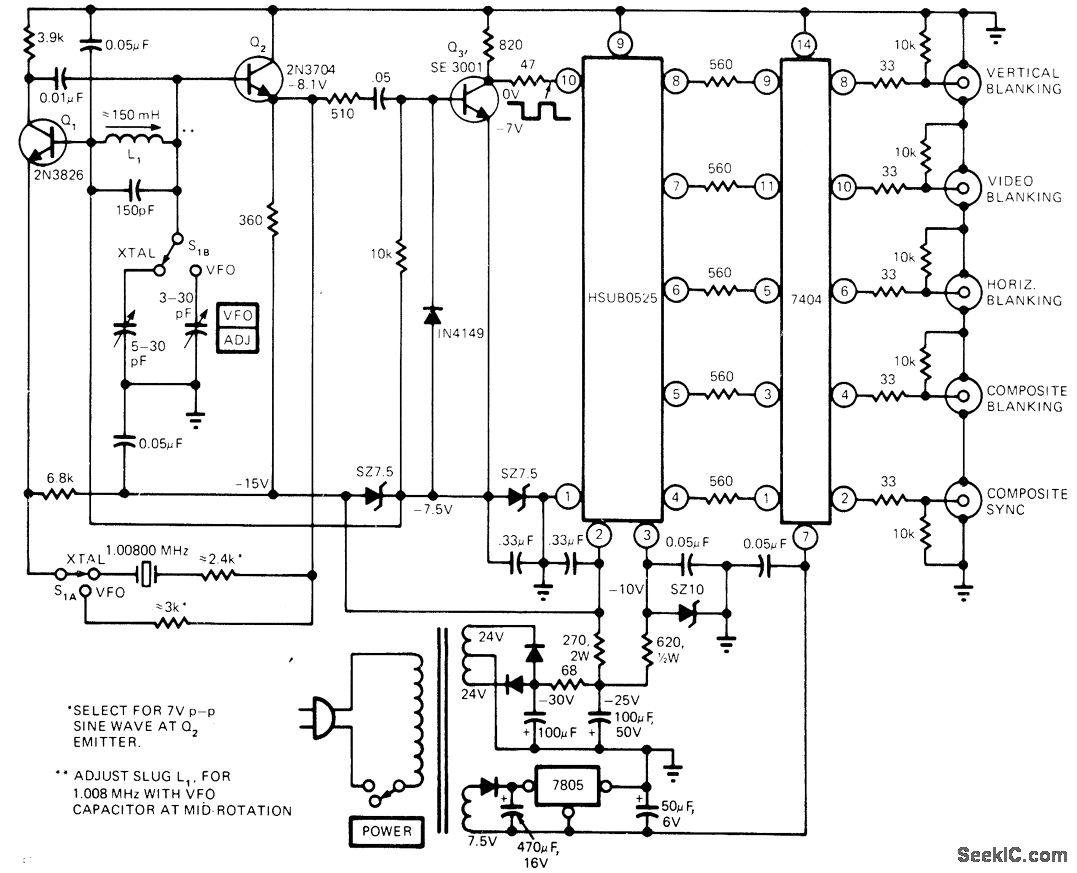 CRYSTAIVFO_SYNC_GENERATOR - Communication_Circuit - Circuit Diagram