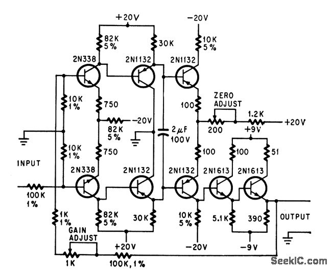 UNITY_GAIN_DIFFERENTIAL_D_C_AMPLIFIER - Amplifier_Circuit - Circuit