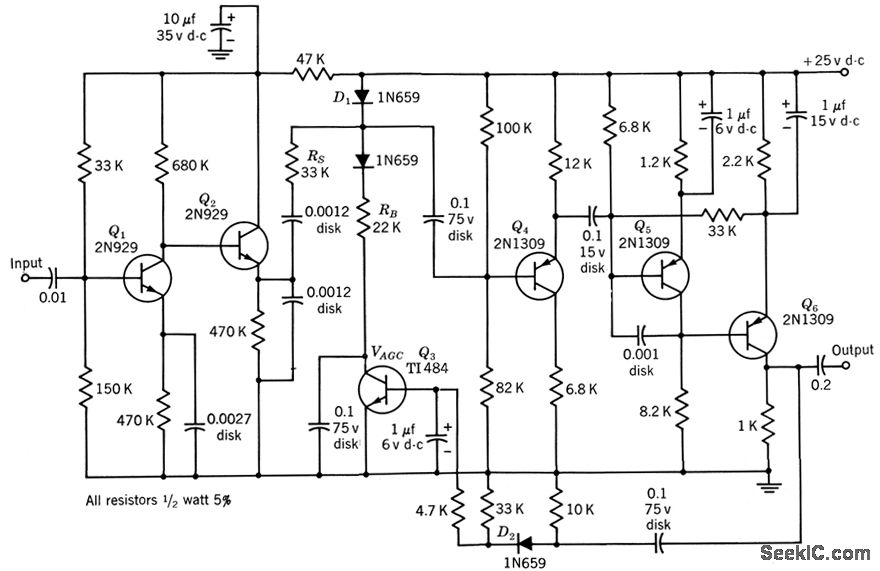 LOW_NOISE_LOW_LEVEL_AUDIO_AGC Audio_Circuit Circuit Diagram
