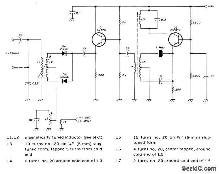TUNABLE_VLF Audio_Circuit Circuit Diagram