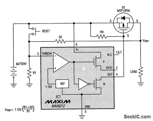 SIMPLE_CIRCUIT_TO_DISCONNECT_LOAD_FROM_BATTERY Power_Supply_Circuit