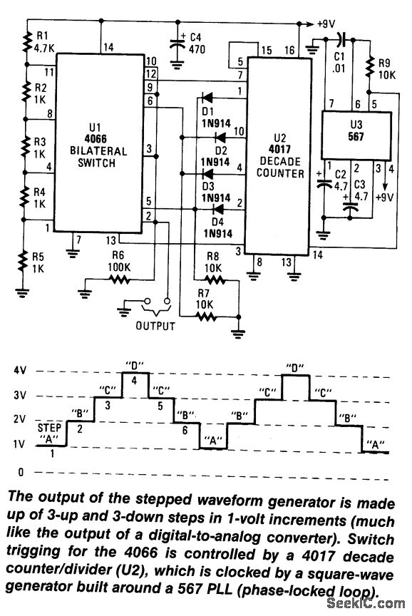 STEPPED WAVEFORM GENERATOR Circuit Diagram Forum