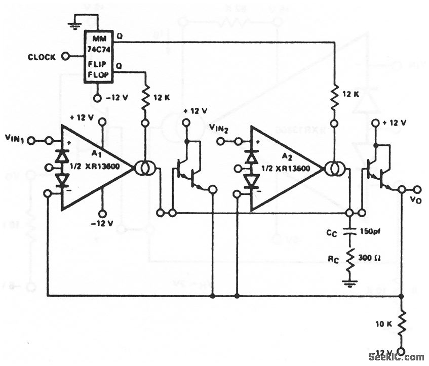 Multiplexer Amplifier_Circuit Circuit Diagram