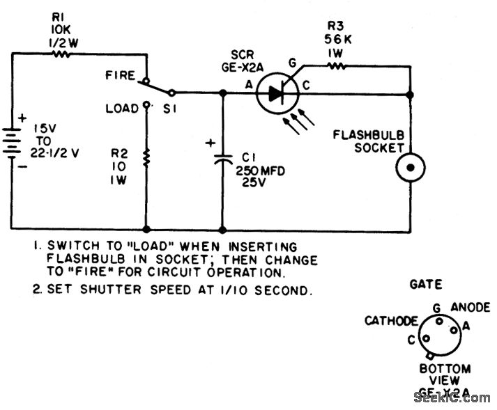 Light_triggered_photoflash_slave Power_Supply_Circuit Circuit Diagram