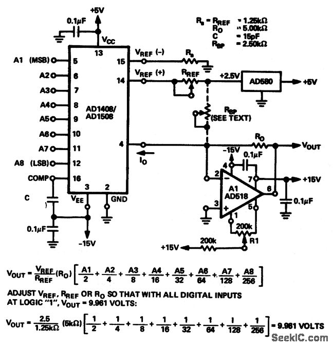 8_bit_D_A_converter_with_voltage_output_and_using_a_fixed_reference A