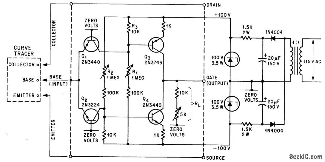 FET_ADAPTER_FOR_CURVE_TRACER Electrical_Equipment_Circuit Circuit