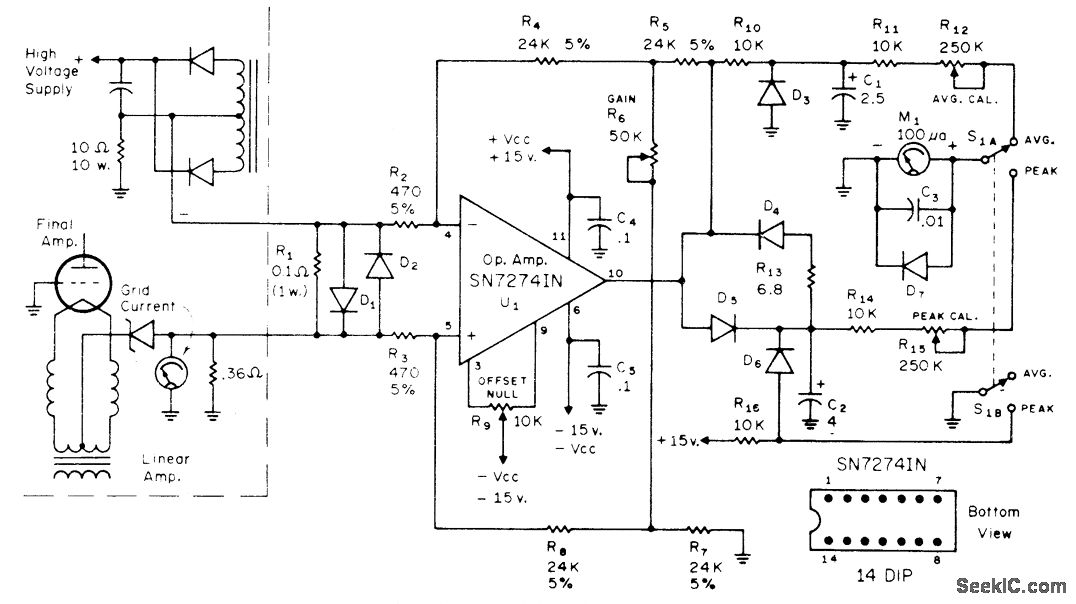 SSB_AVERAGE_CURRENT_METER Basic_Circuit Circuit Diagram