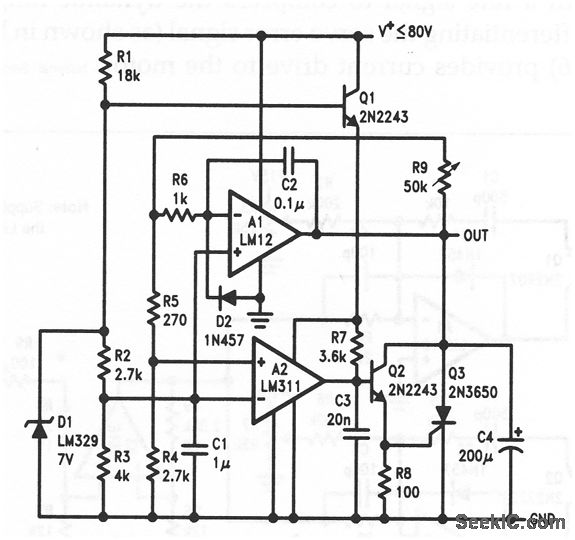 Power_op_amp_voltage_regulator_with_overvoltage_protection Power