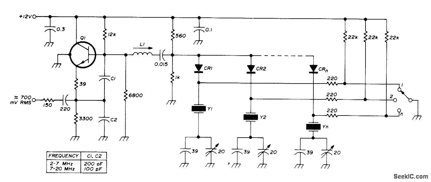 SWITCHED_CRYSTALS Oscillator_Circuit Signal_Processing Circuit