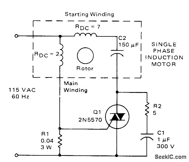 Single Phase Induction Motor Speed Control Circuit Diagram
