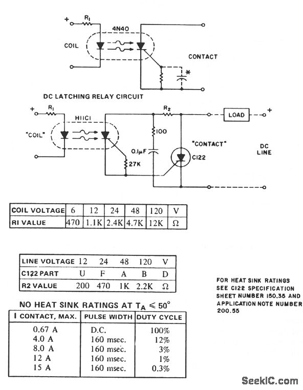 DC_LATCHING_RELAY Relay_Control Control_Circuit Circuit Diagram