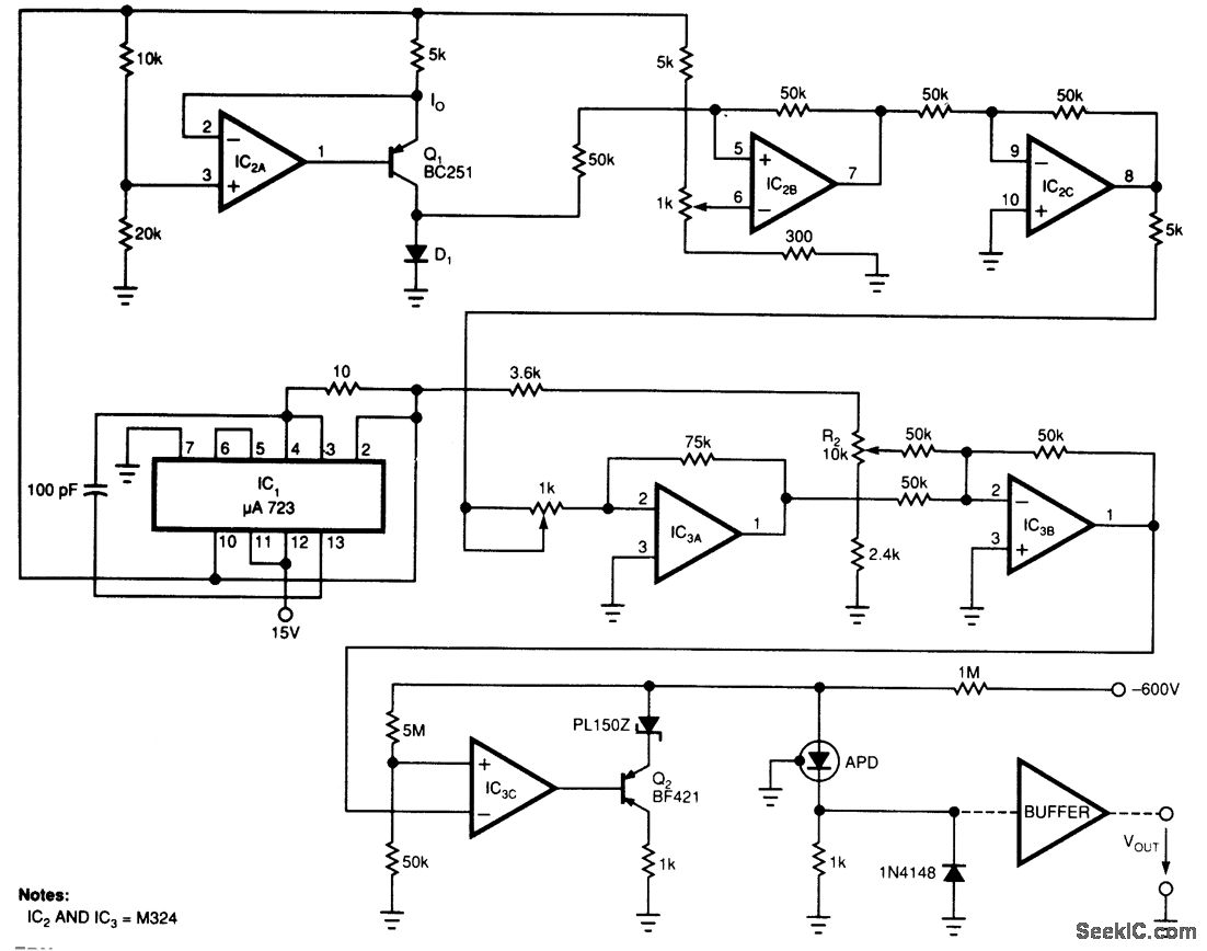 Diode Sensor For Lasers - Sensor Circuit