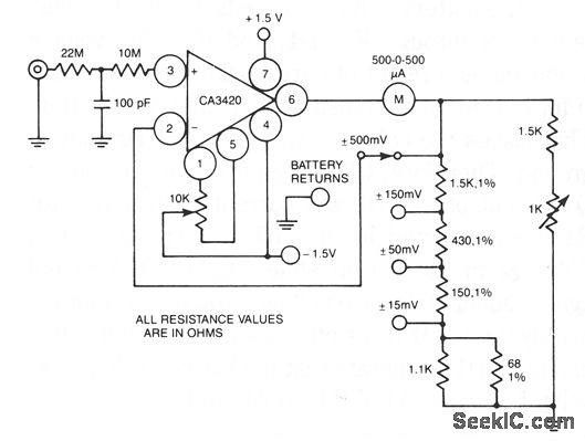 HIGH NPUT RESISTANCE VOLTMETER Measuring and Test Circuit Circuit high-nput-resistance-voltmeter-measuring-and-test-circuit-circuit