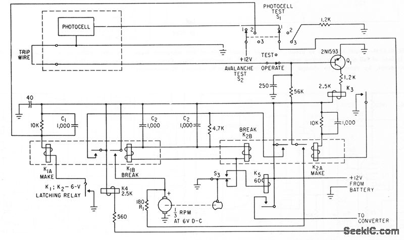 TRIP_WIRE_ALARM - Alarm_Control - Control_Circuit - Circuit Diagram