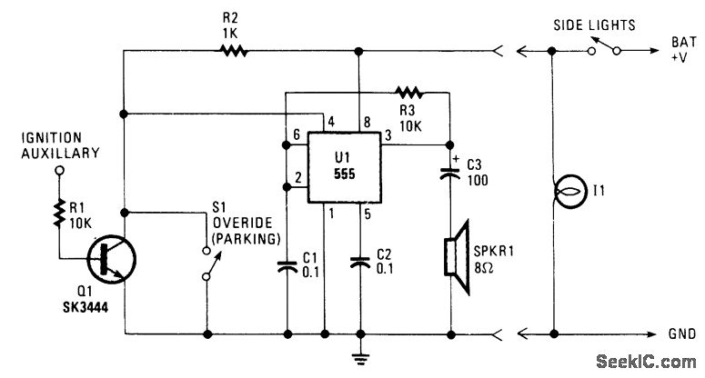 LIGHTS_ON_WARNING - Basic_Circuit - Circuit Diagram - SeekIC.com