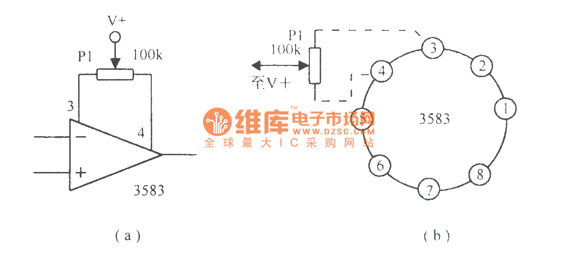 Highvoltage high current operational amplifier circuit 3583