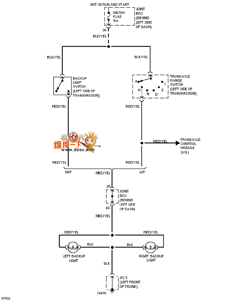 Mazda 626 backup light circuit diagram Automotive_Circuit Circuit