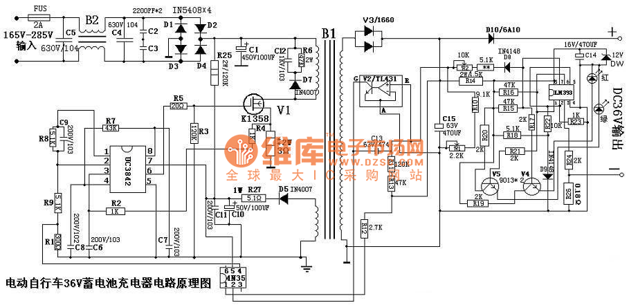Electric bicycle 36v battery charger circuit diagram ...