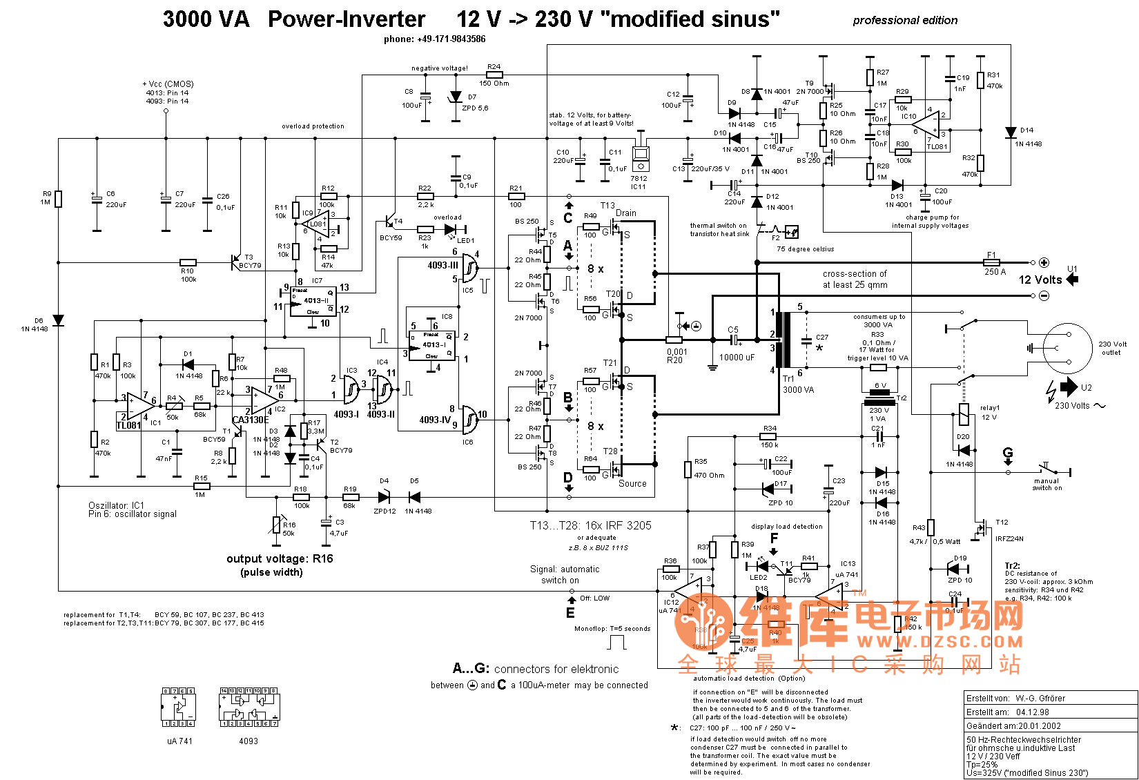 3000VA UPS Power Supply circuit - Power_Supply_Circuit - Circuit