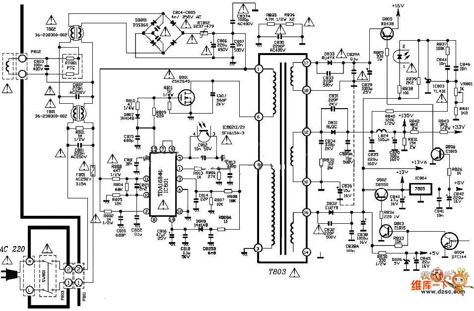 Tcl 2980db Tv Power Supply Circuit Diagram