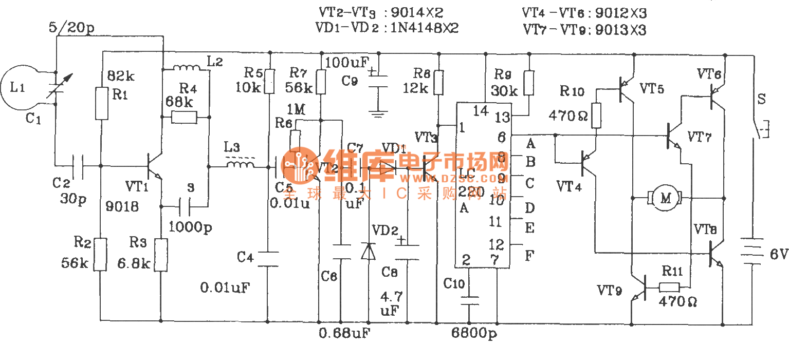 remote control toy car circuit diagram