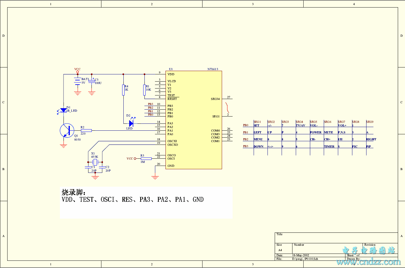 25 in 1 TV remote control circuit diagram - Automotive ...