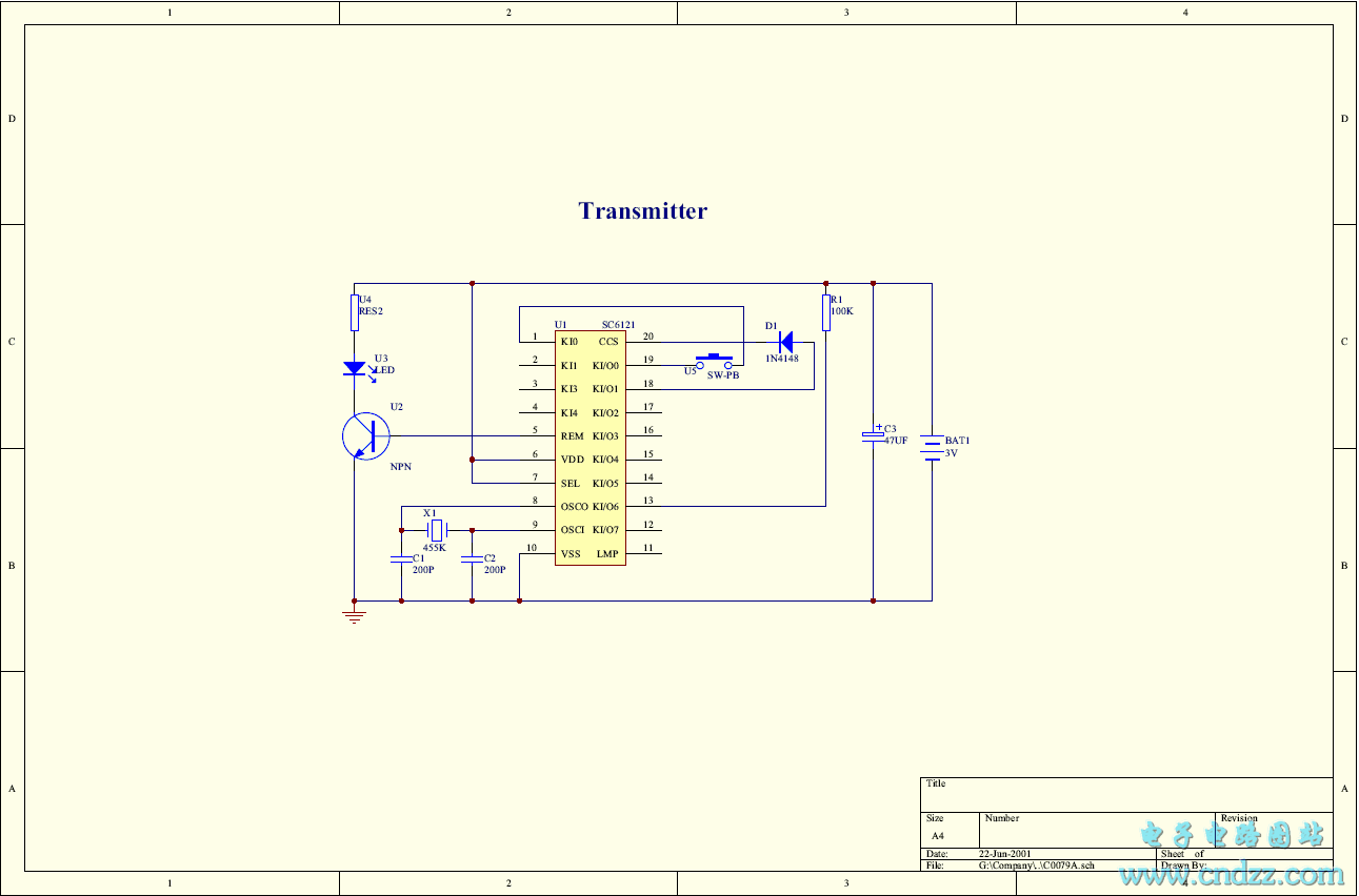 Infrared remote control light circuit 220V R.C reduction voltage